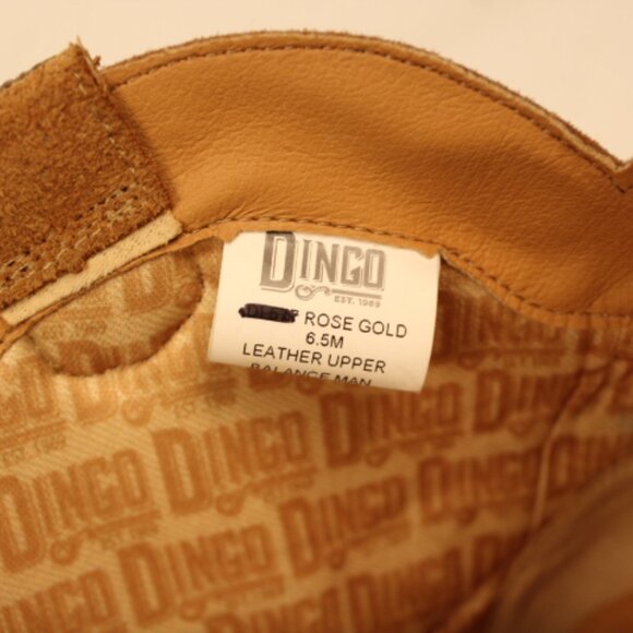 Dingo Rose Gold Rhinestone Leather Boot - Picture 3 of 9